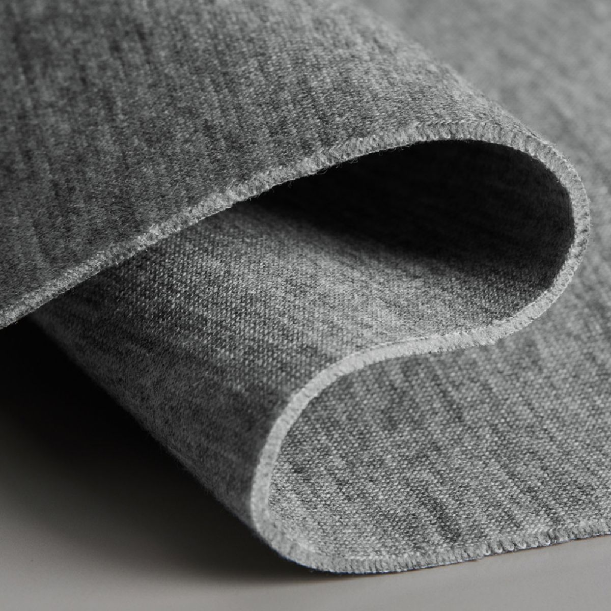 Multi-layered cardboard knit fabric (cross-section) made from two pieces of fabrics connected together with a middle thread
