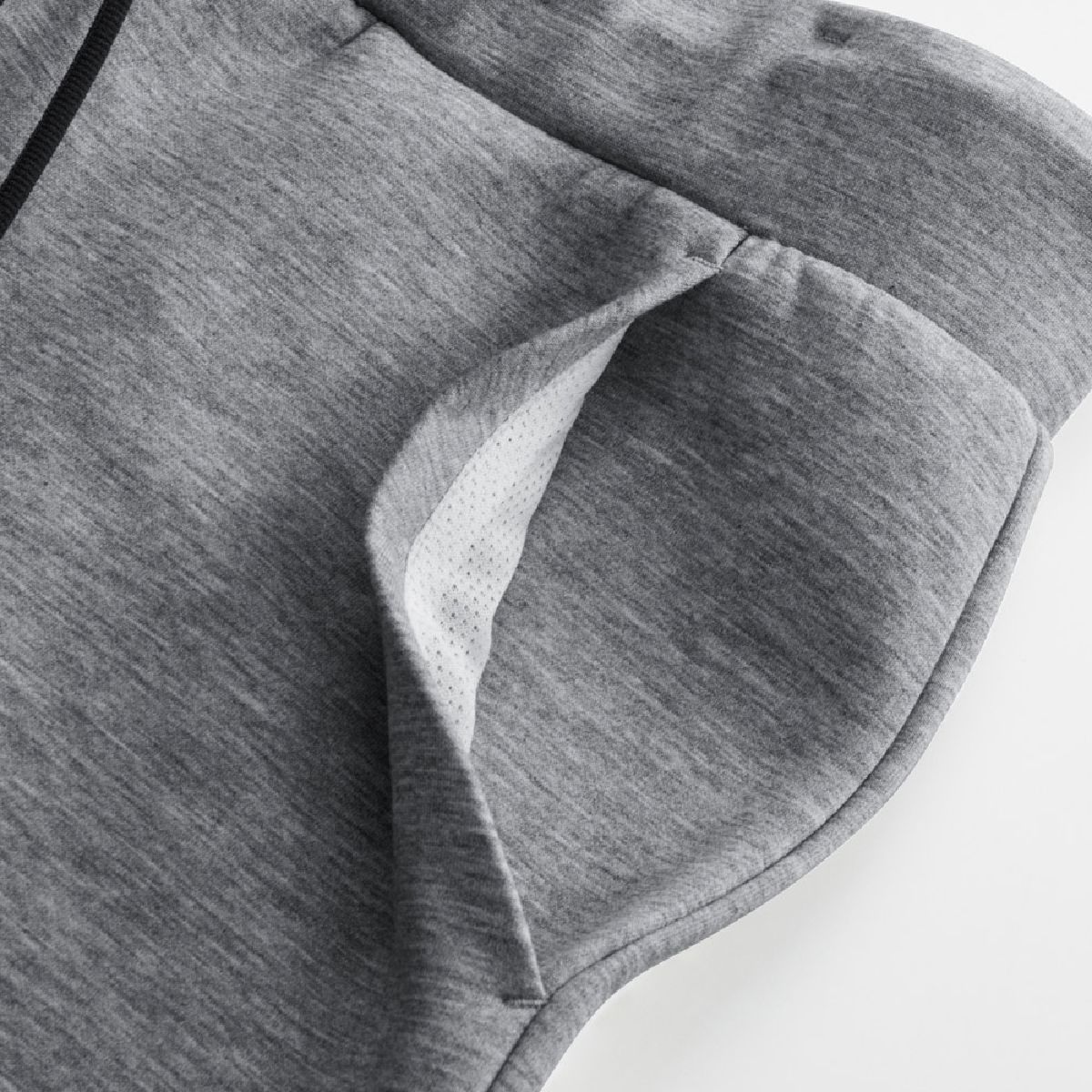 Heather gray uses white mesh