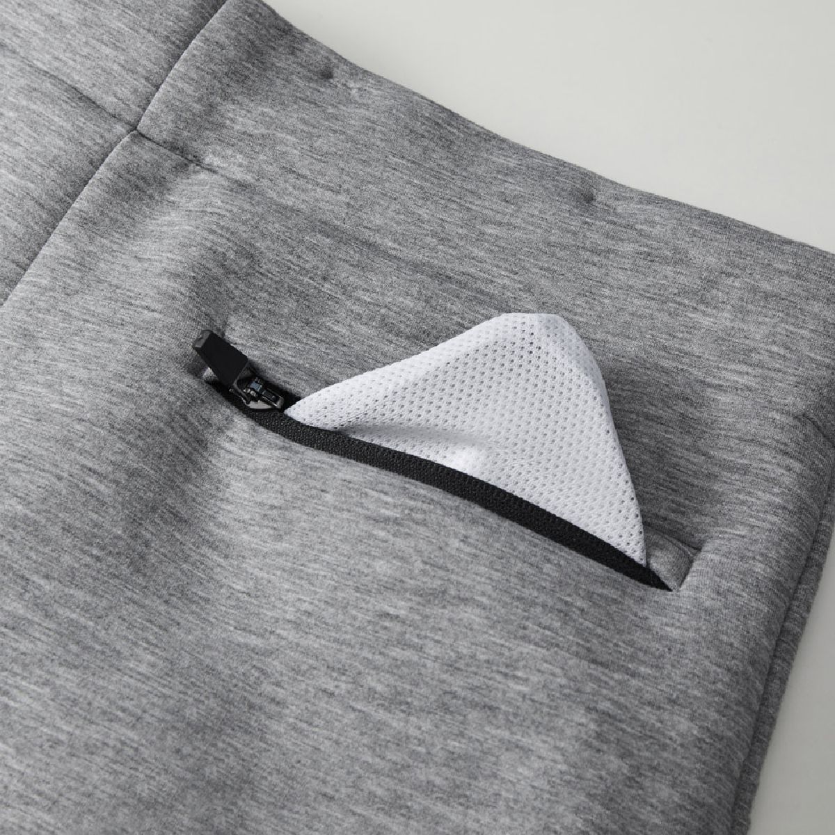 Heather gray uses white mesh