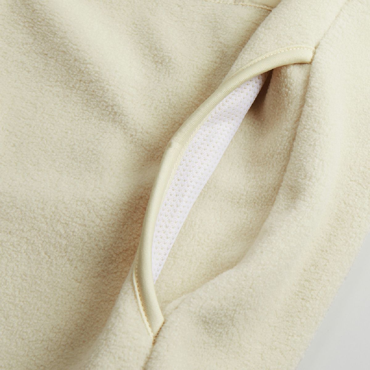 019. Natural side pocket bag cloth uses white -collar mesh