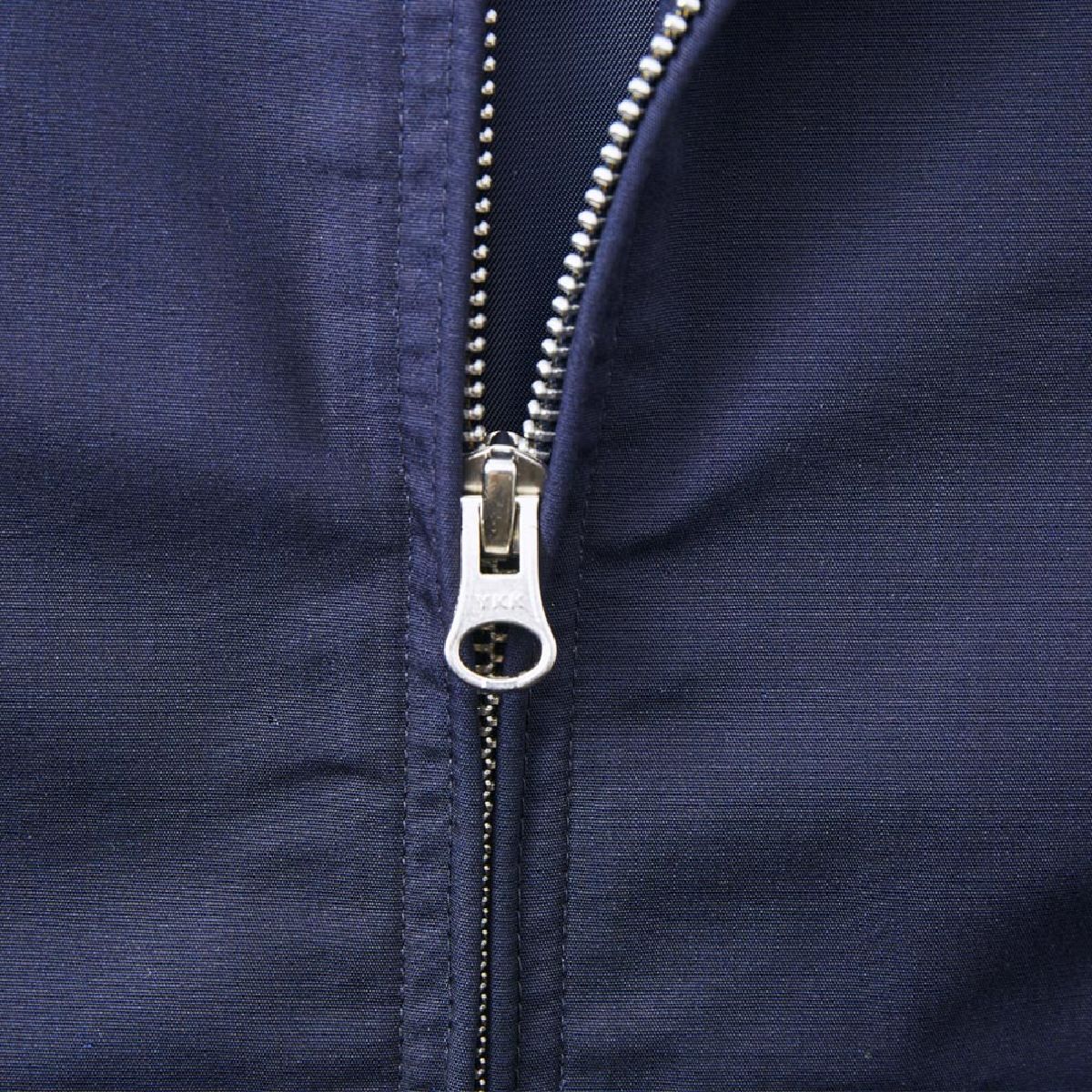The zipper is a single slider made by YKK